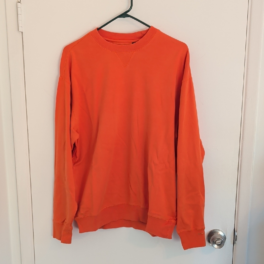 Greg Norman Collection Vibrant Orange Crewneck medium pullover